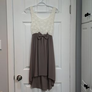 White & Grey Dress